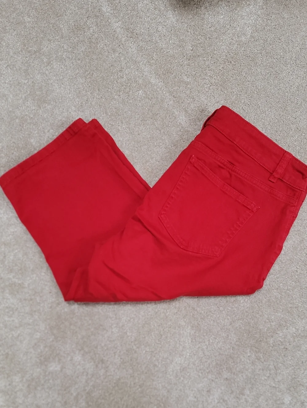 Chaps Red Women's 5 Pocket Denim Jean Shorts Pants Size 10 EUC
